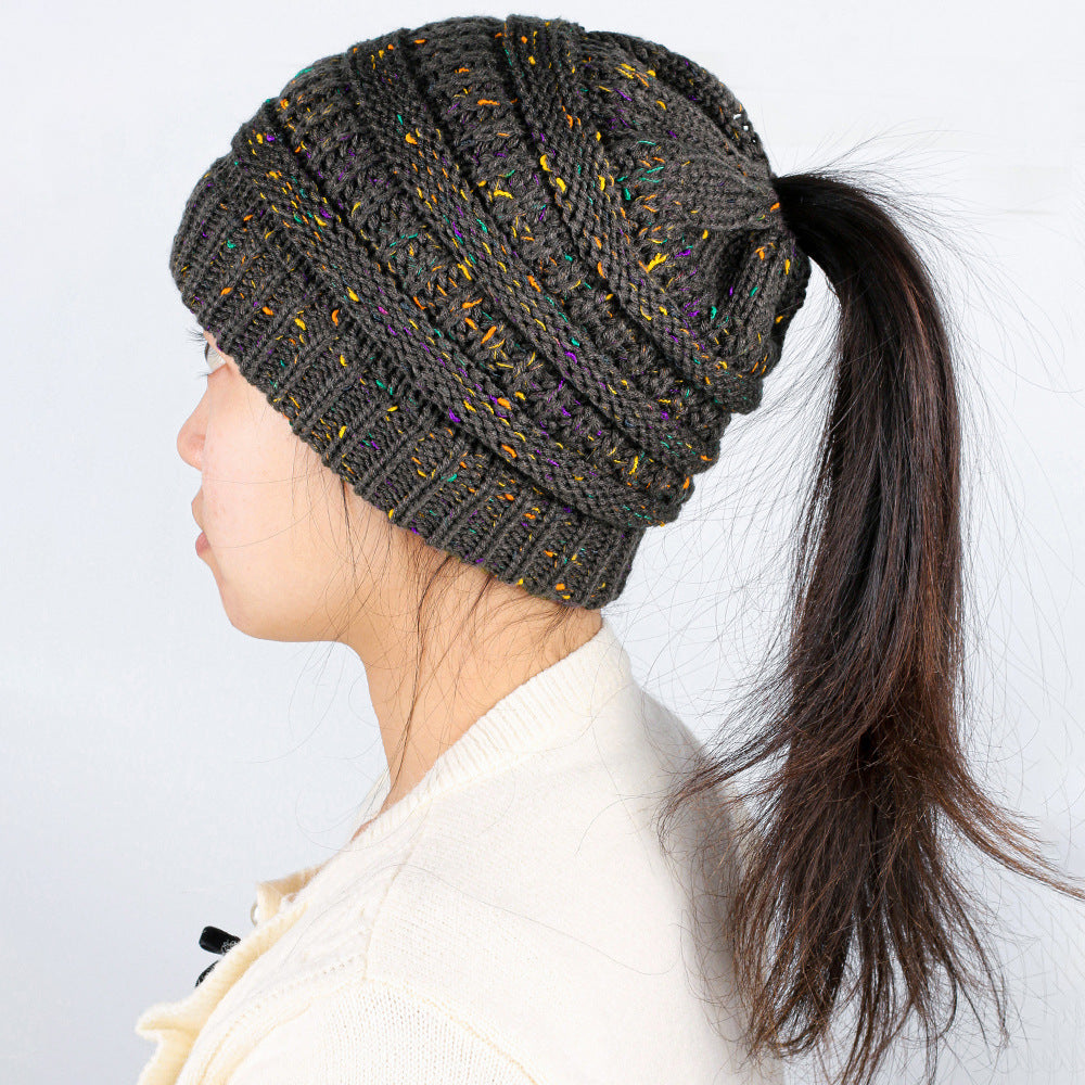Wholesale Woolen Hat Ponytail Hat Knitted Hat